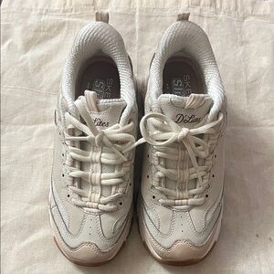 Skechers D'Lites girls Off-White Sneakers
